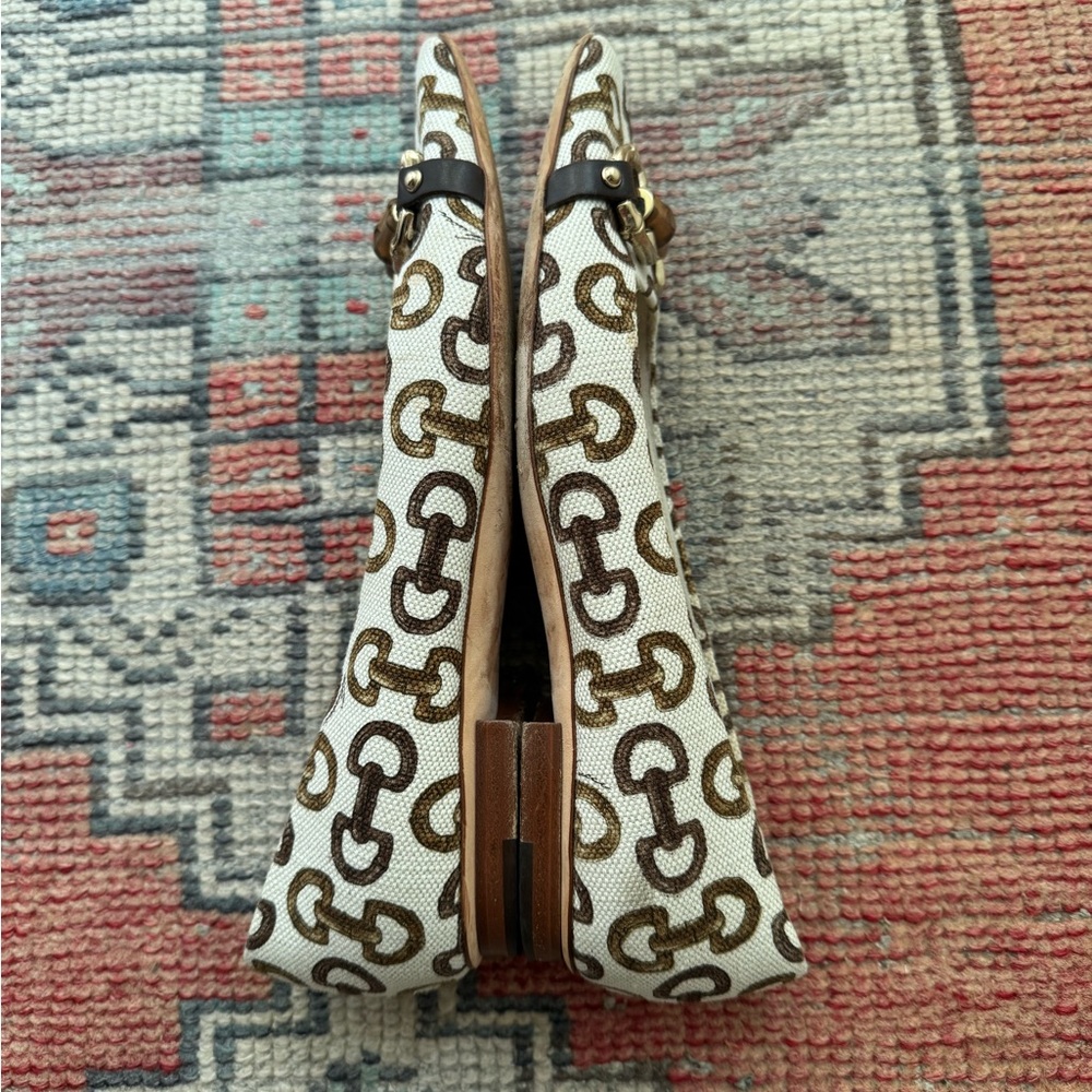 Authentic Gucci Horse bit Canvas Flats - Picture 8 of 8